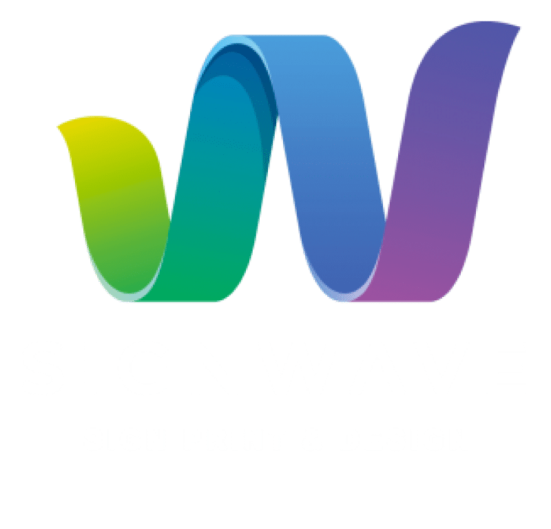 white signwave logo