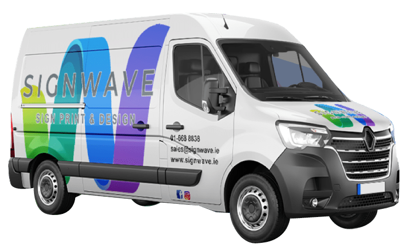 signwave print design on vehicle
